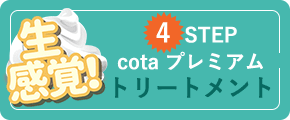 生感覚! 4STEP cota プレミアム トリートメント