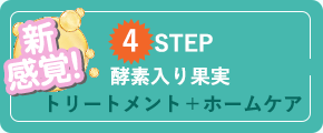 新感覚 4STEP 酵素入り果実 トリートメント+ホームケア