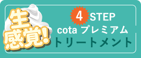 生感覚! 4STEP cota プレミアム トリートメント